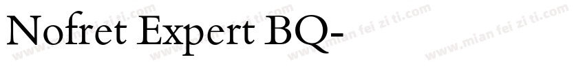Nofret Expert BQ字体转换